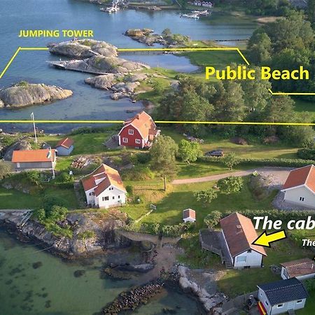 Cabin At The Sea Close To Public Beach With A Jumpingtower Hoviksnas Eksteriør billede